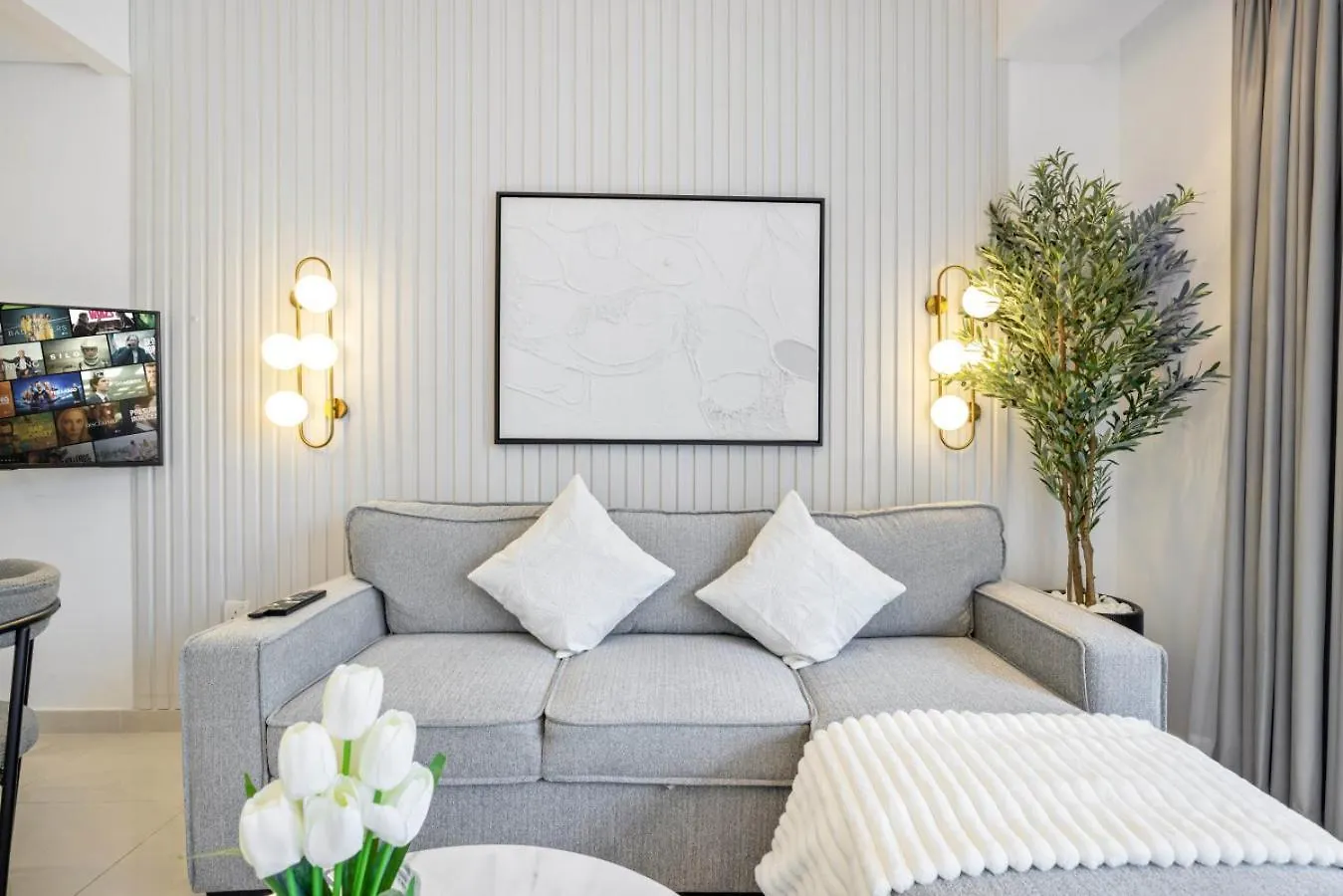 דירה Luxury Studio In Dubai Marina With Canal Views